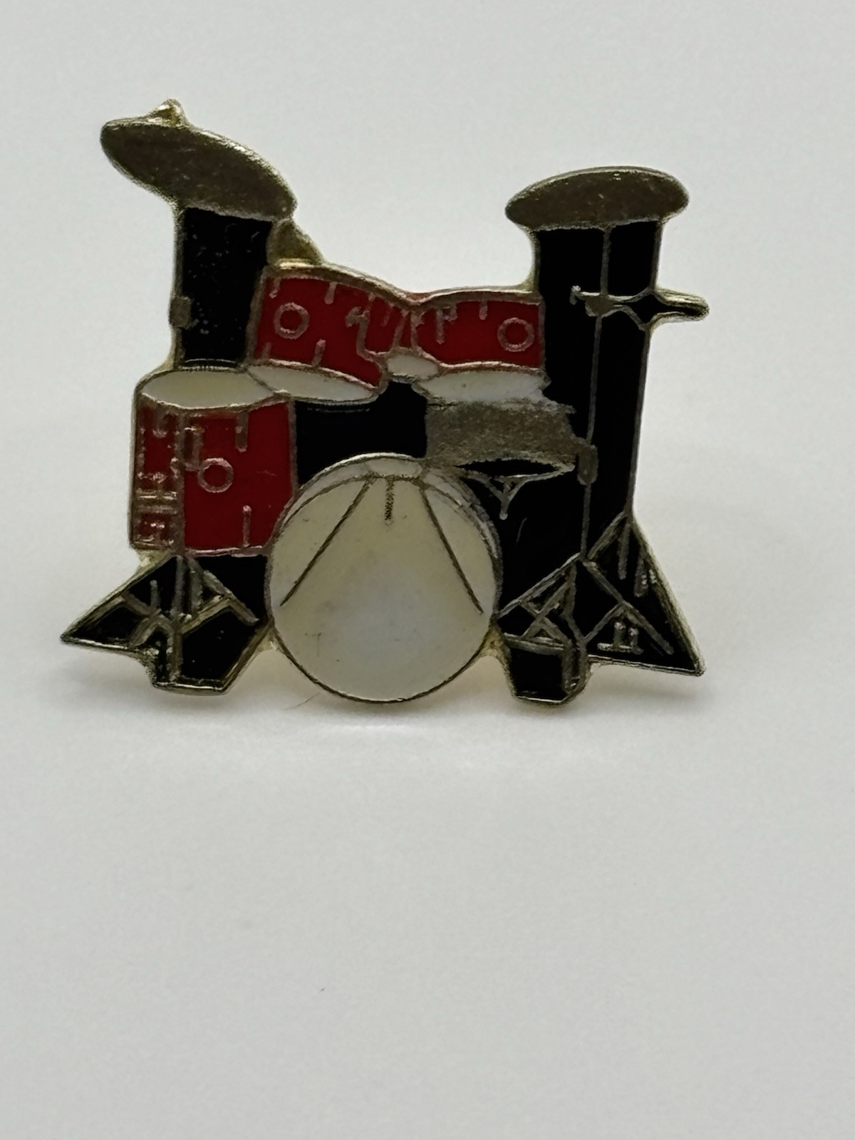 DRUM SET MUSIC LAPEL PIN NEW