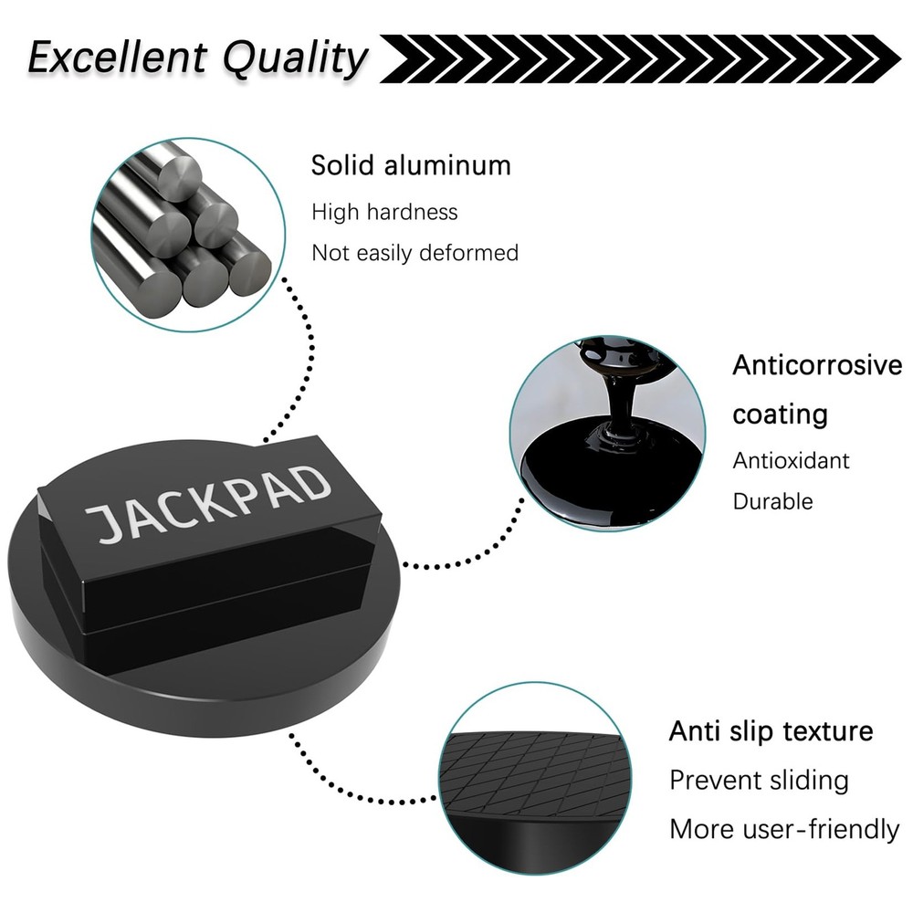 Jack Pad Adapter Aluminium Replacement For BMW 135 335 E82 E46 E90 2 Pack