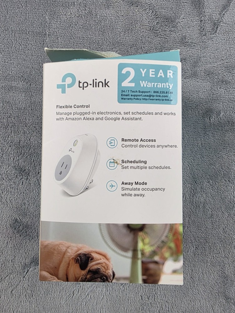 TP-Link HS100 Wi-Fi Smart Plug Kit - Twin Pack Open Box