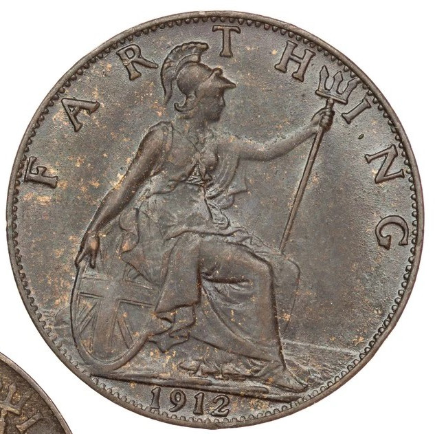 Great Britain - 1 Farthing 1912 - George V
