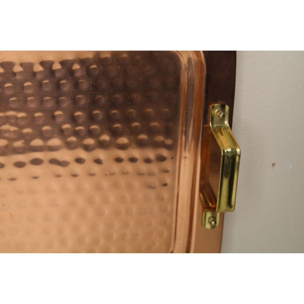 Faux Hammered Copper Serving Tray Palm Restaurant