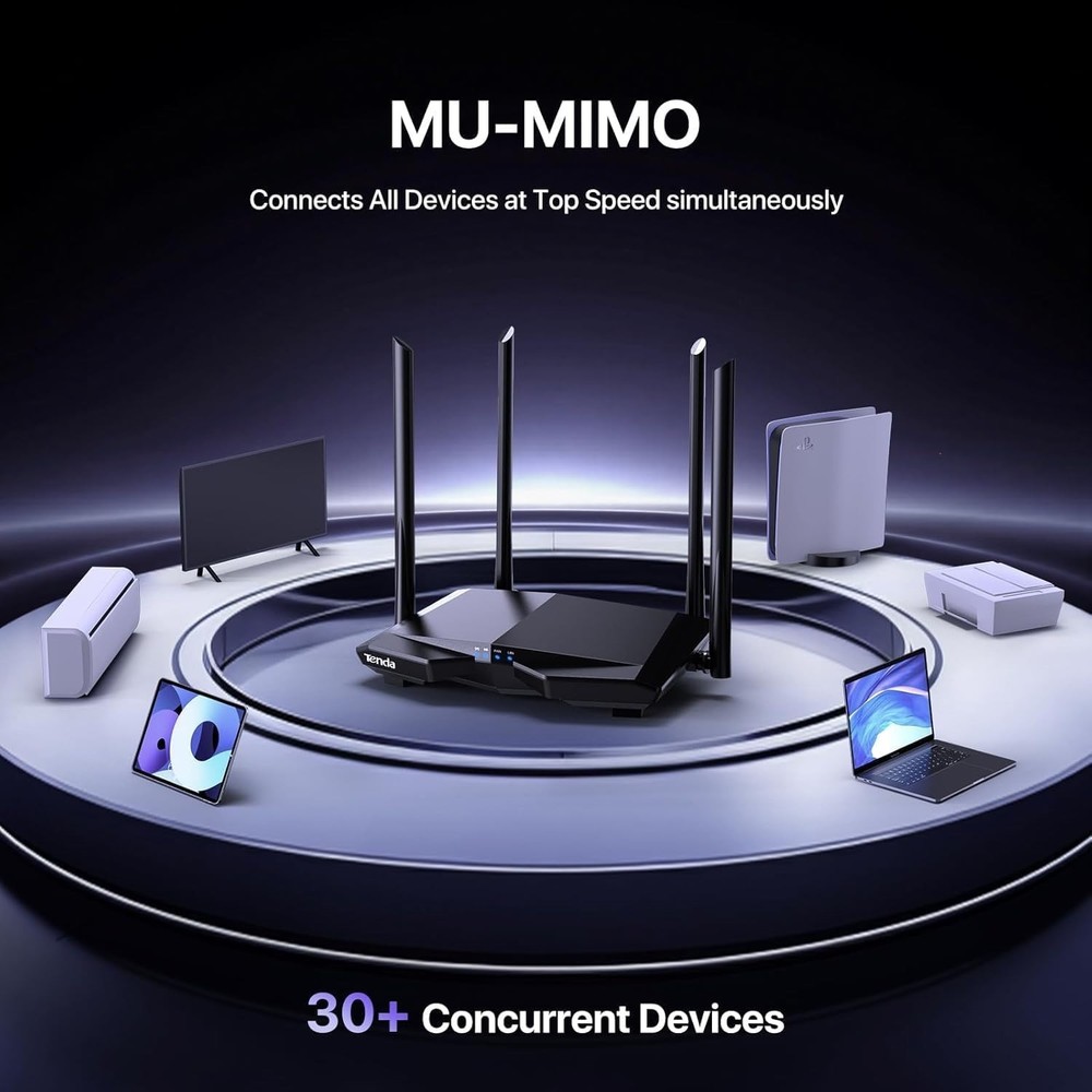 Advanced AC1200 WiFi Router - Smart App, Parental Controls & Extensive Coverage