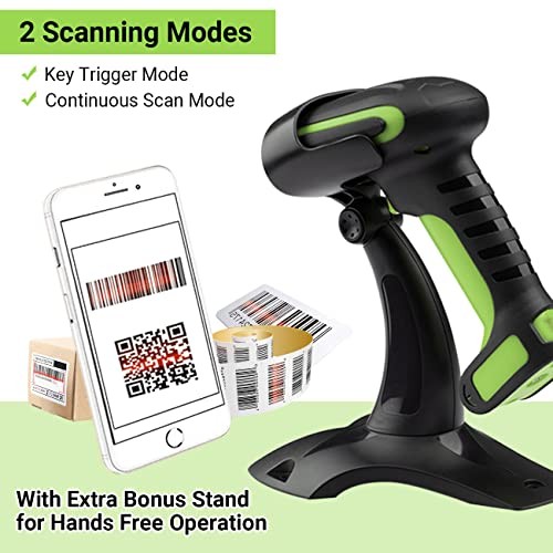 Pro (Extreme Performance) Industrial Wireless Barcode Scanner 2D 2D Pro Green