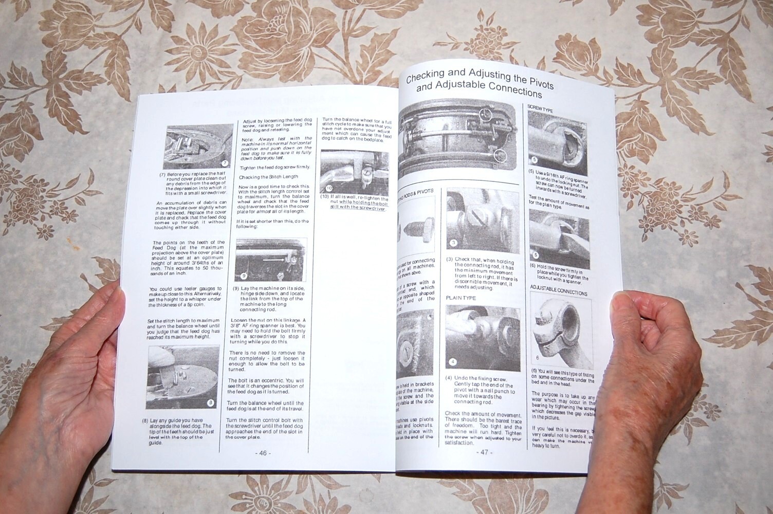 Rare 50-Page Repair and Refurbish Manual for Singer Sewing Machines 66 and 99