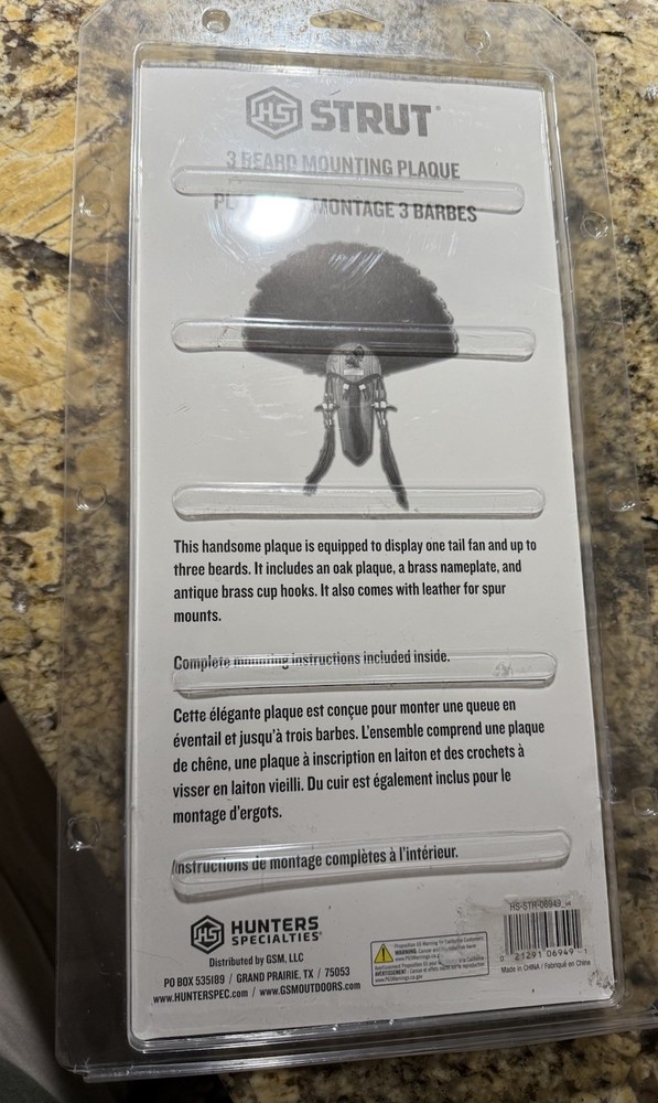 Hunters Specialties Mounting Plaque 3 Beard