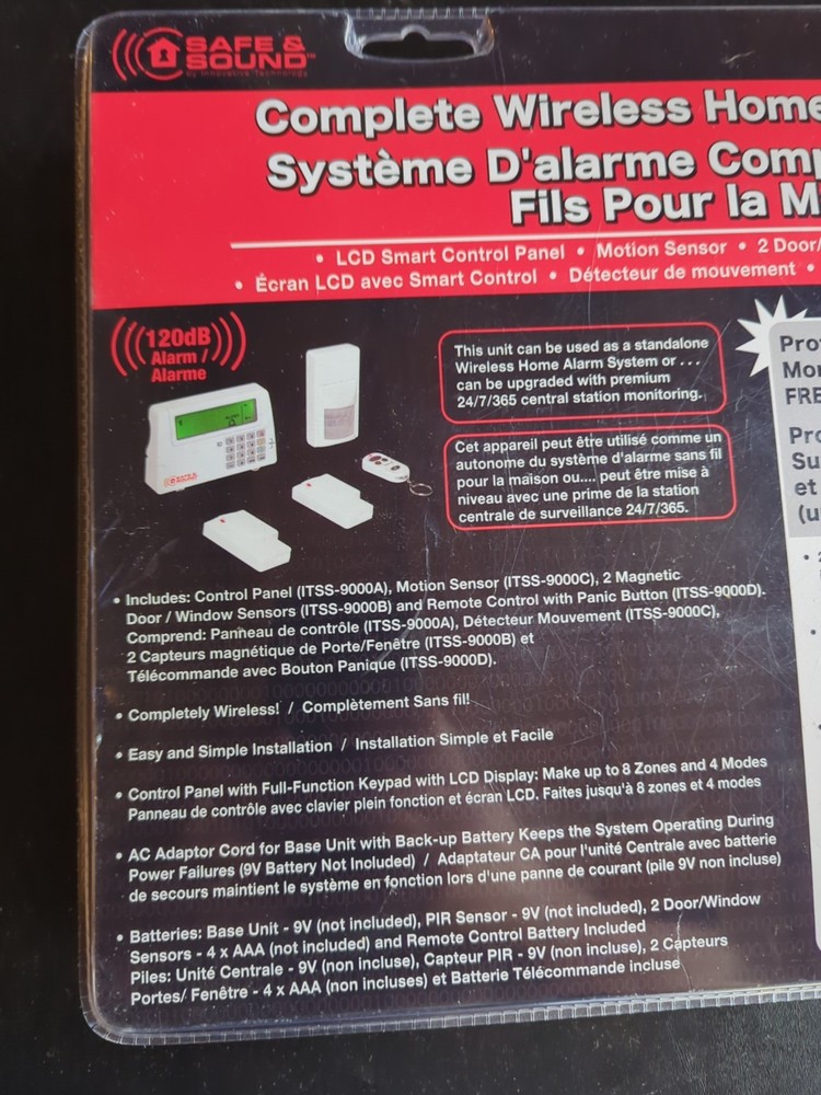 Defiant Wireless Home Security System NO Bluetooth/Internet connection required