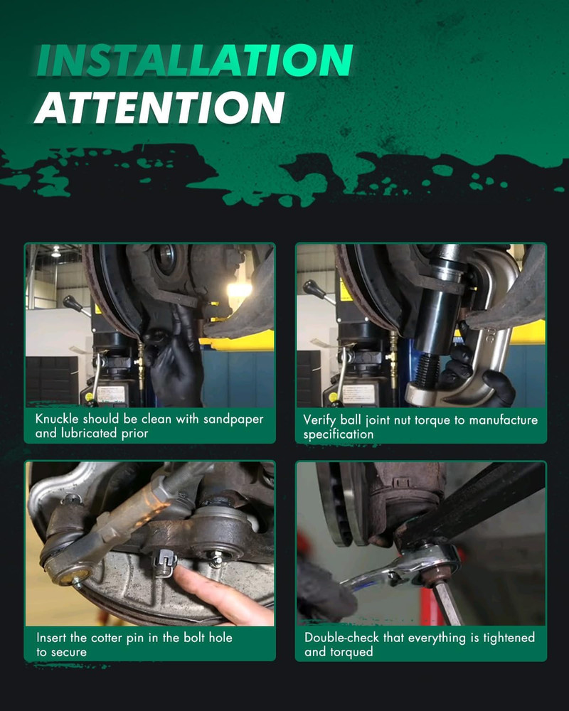 2003-2011 for Honda Element Front Suspension Kit 8pc – Compatible Replacement