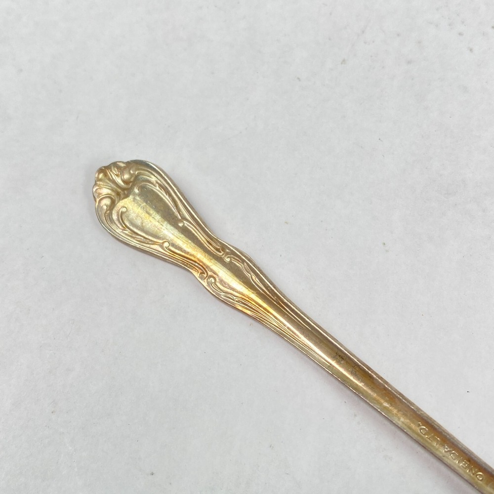 WM A Rogers Oneida Ltd Silverplated Flatware Long Spoon 5.5 Inch