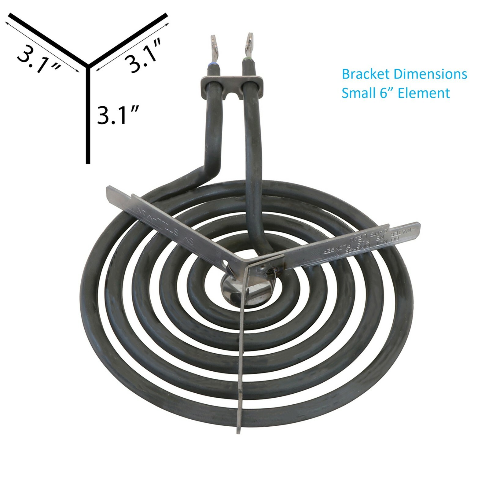GE Electric Range Burner Element Kit 4 Pack (2, 6") WB30M1 (2, 8") WB30M2
