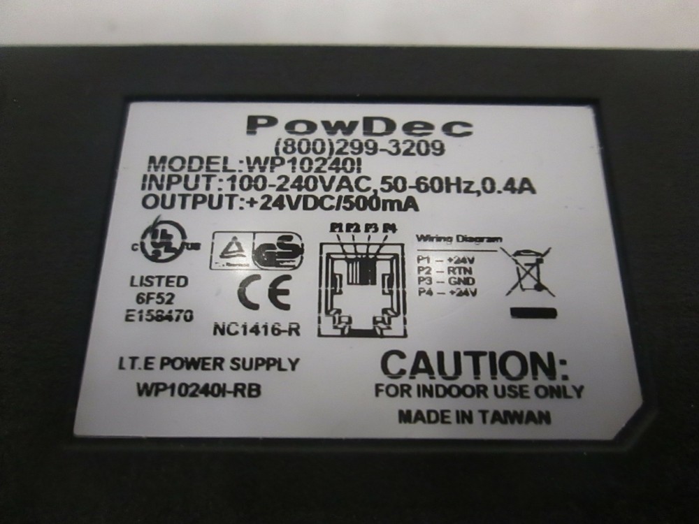PowDec I.T.E Power Supply, WP102401-RB, Used