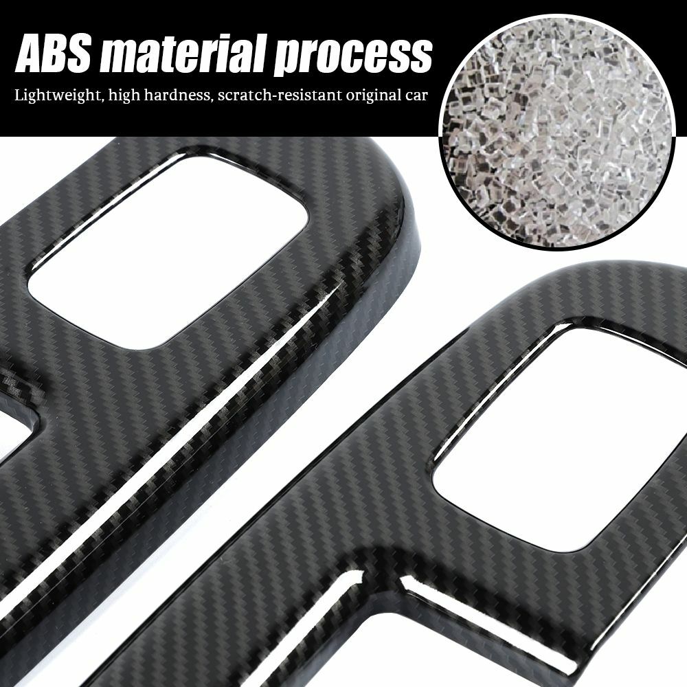 Window Lift Switch Button Adjust Panel Cover Trim For Dodge Nitro 2007-12 Carbon