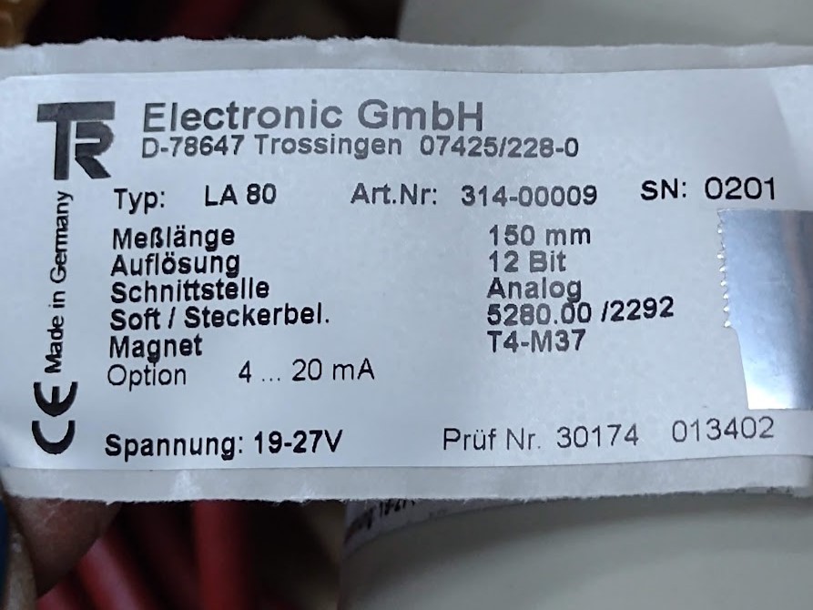TR Electronic GmbH LA80 Absolute Linear Encoder LA-80-150-A