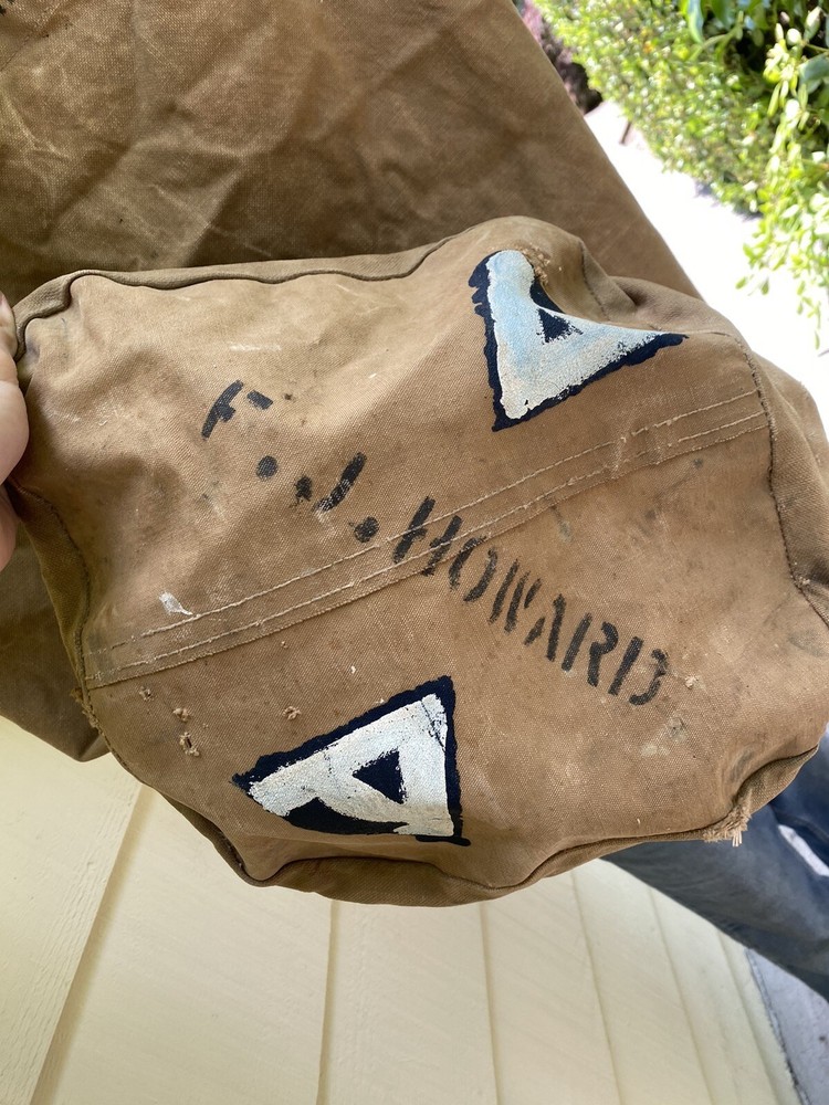 Named WW1 US Army 1st Army Painted Duffel Bag