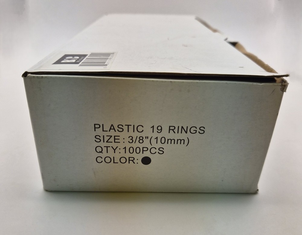 Plastic Binding Combs Black 100pcs NEW Open Box