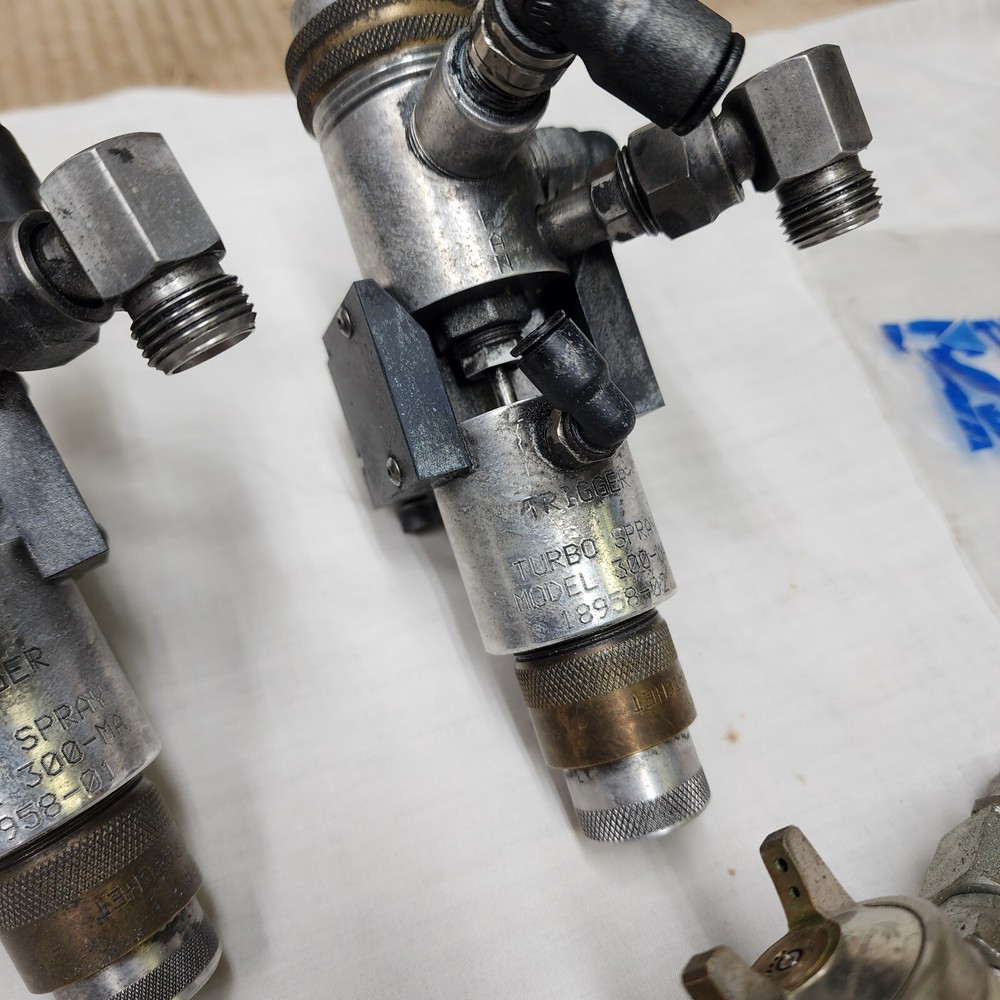 Five Industrial Paint Sprayers, Kremlin, DeVILbiss, Turbo