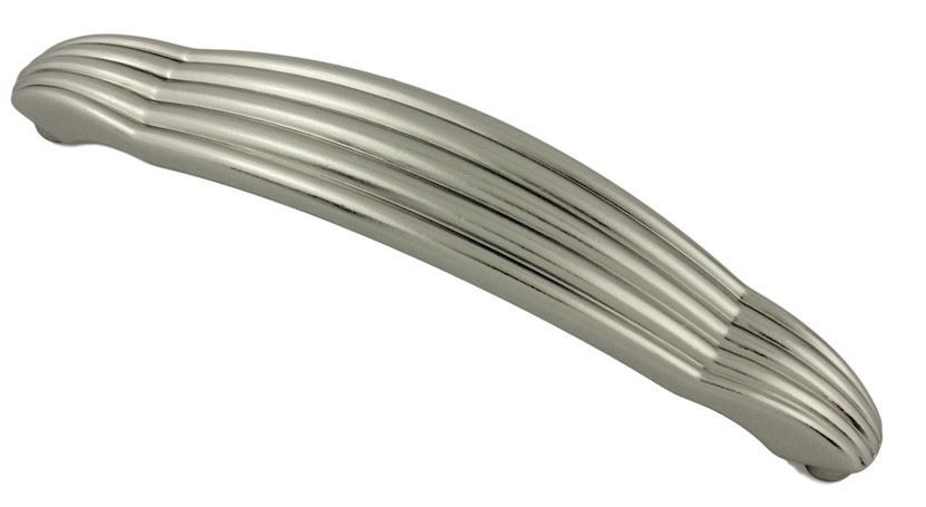 4-1/2" Art Deco Pull Satin Chrome