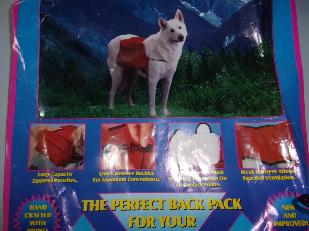 Dog BACKPACK  S small up to 25Lbs