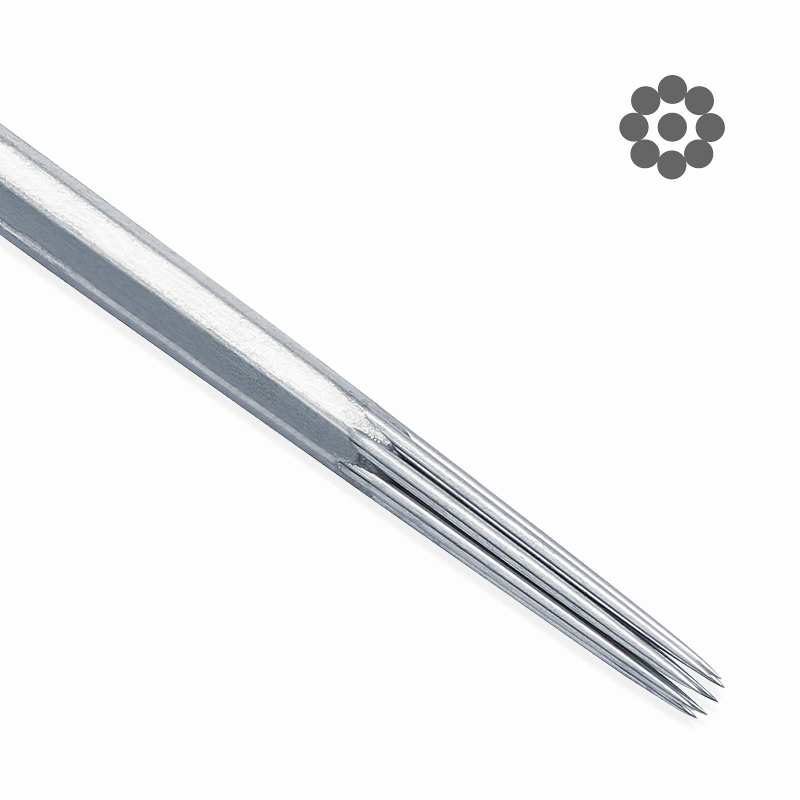 50 Mixed Assorted Sterile Tattoo Needles 6 Sizes - Round Liner 1 3 5 7 9 11 RL