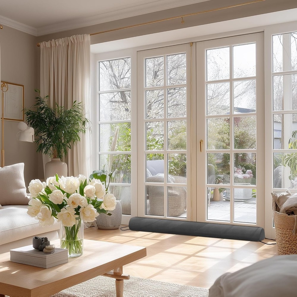 Washable Door Draft Stopper - Blocks Hot & Cold Air Efficiently