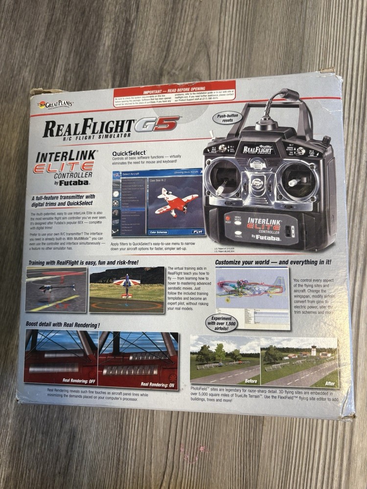 Realflight G5 w/ Interlink Controller RC Remote Control Flight Simulator Tested