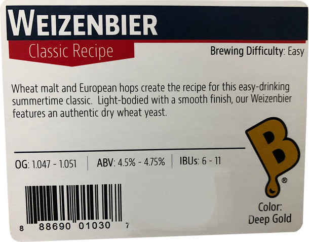 Brewers Best Weizenbier Beer Kit