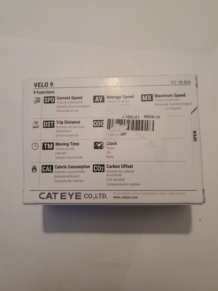 Velo 9 Bike Computer Wired Speedometer for Beginner Cyclists