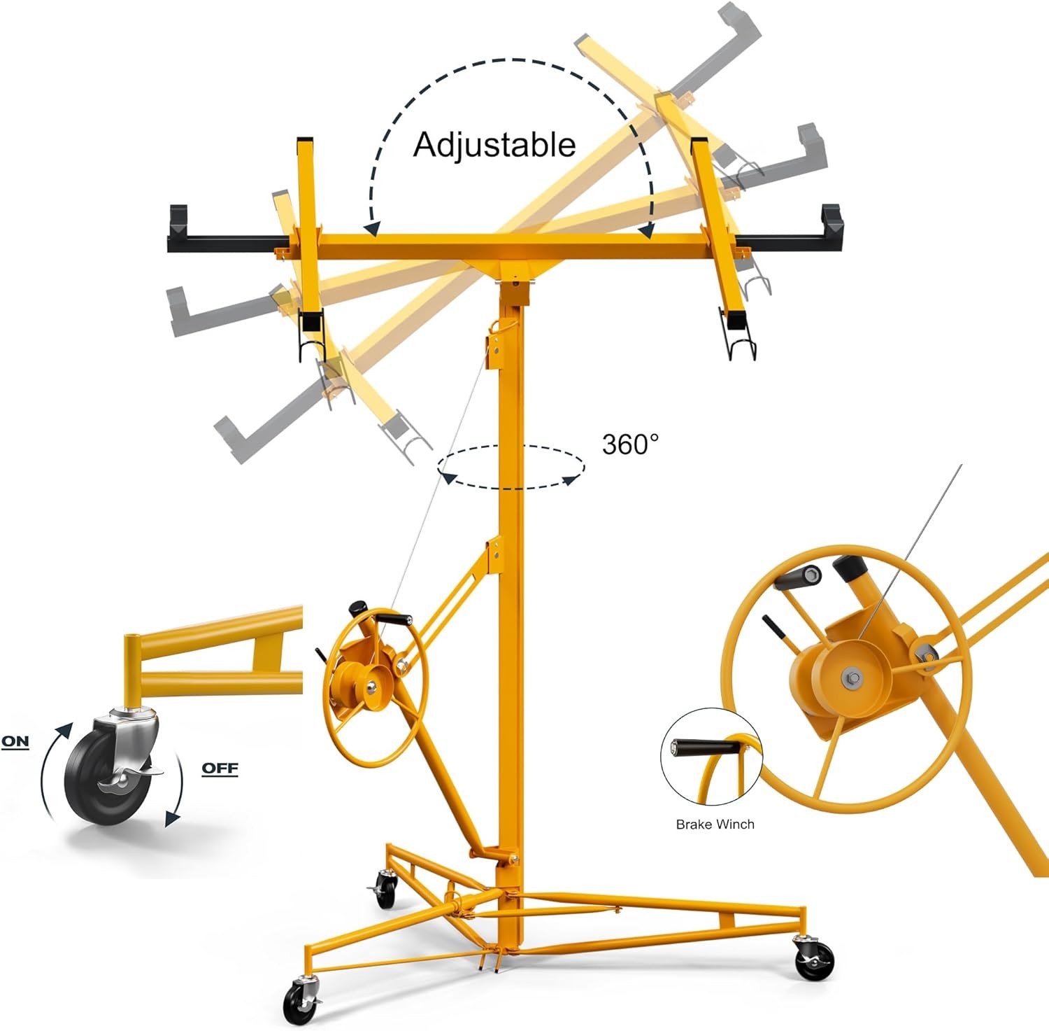 13 Ft Drywall Panel Lift Sheetrock Drywall Lifter Sheetrock Lift Hoist Jack Wall