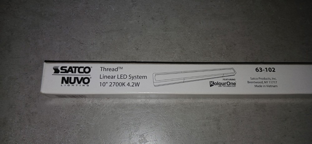 Satco Thread Linear LED System Under Cabinet Light 10" 4.2w 2700k 63-102