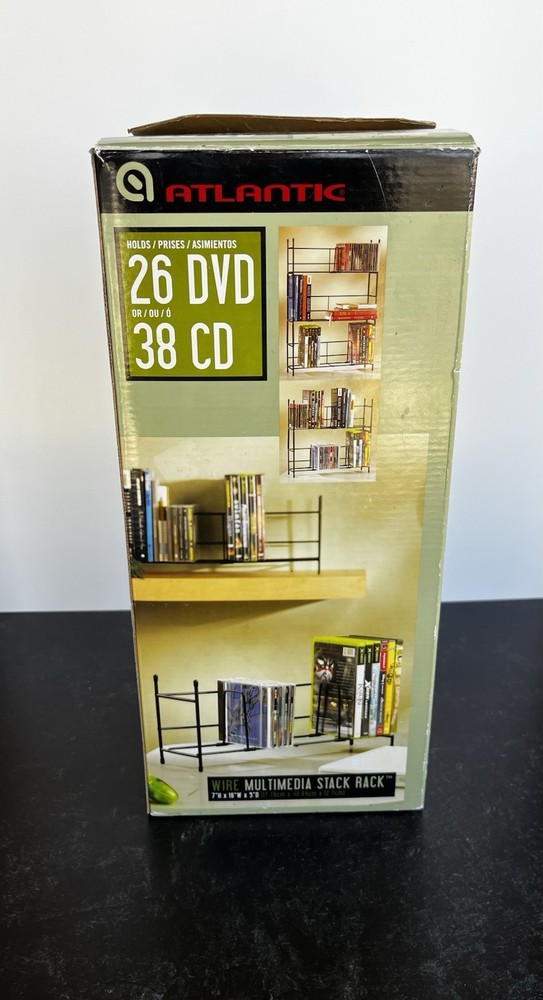 atlantic Wire Multimedia Stack Rack 38 CDs 26 DVDs