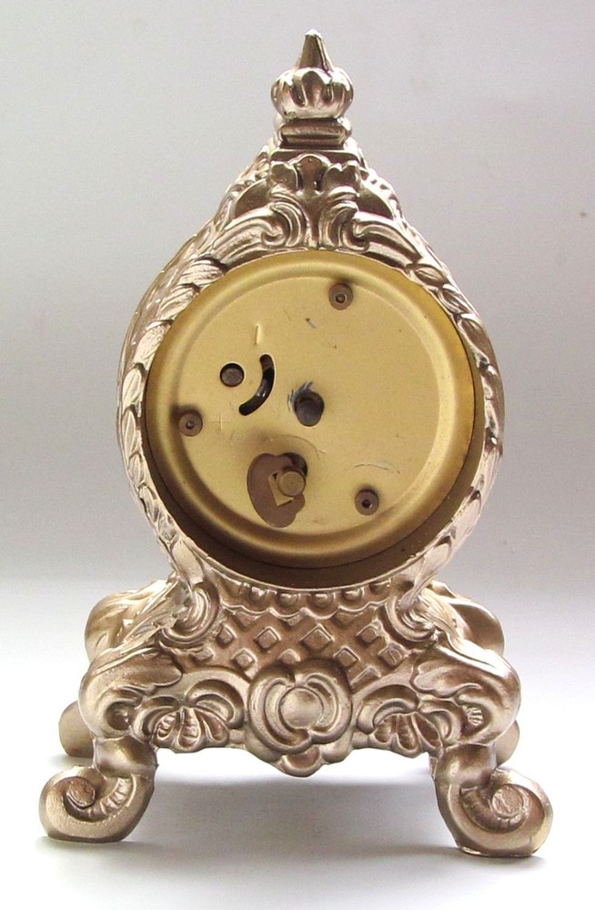 Vintage Splendex German Mechanical Mantle Clock - Working