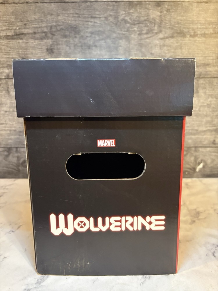 MARVEL GRAPHIC SHORT BOX 150 COMIC BOOK STORAGE BOX WOLVERINE DOUBLE SIDE