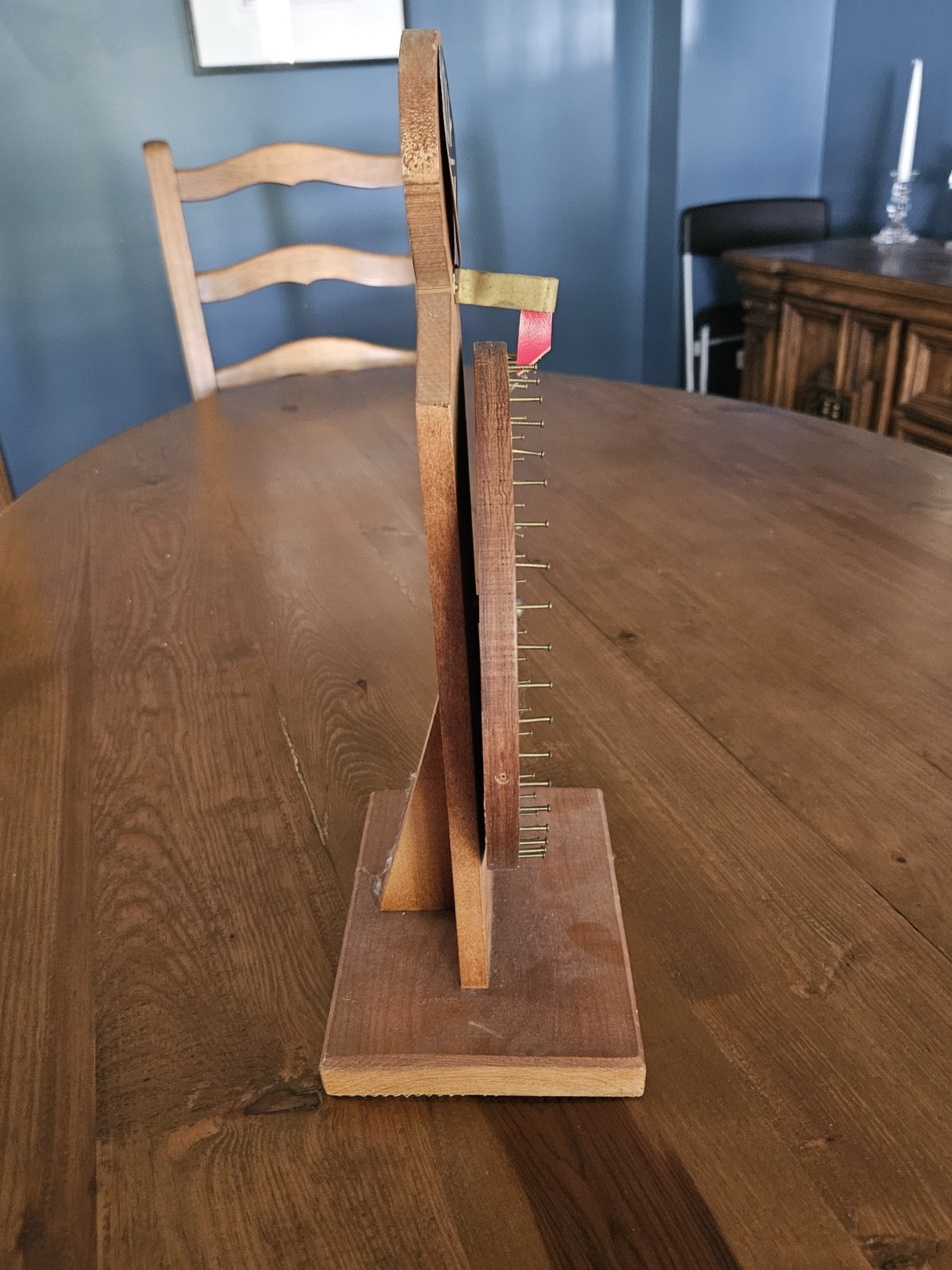 Vintage 1934 Lucky Wucky Horse Wheel of Fortune Trade Stimulator Roulette Wood