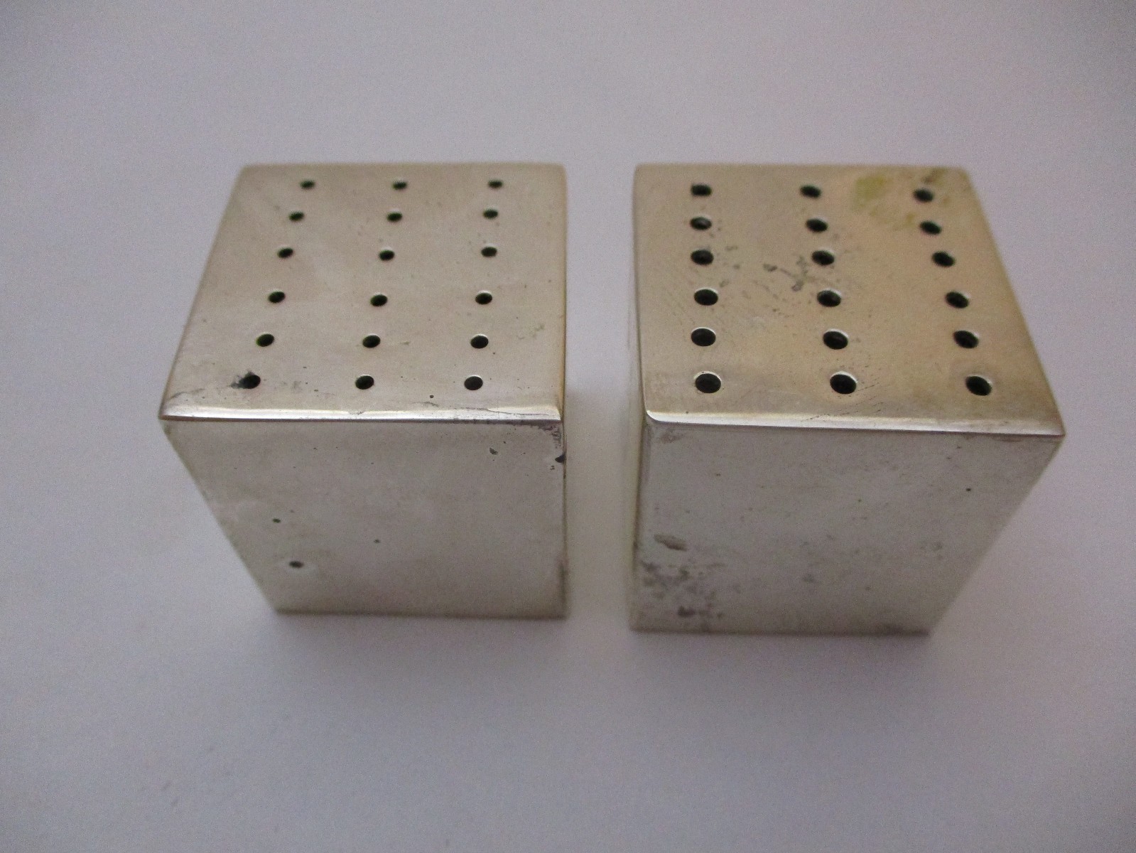 Vintage Russel Wright Sterling Salt Pepper Shakers Metropolitan Museum Art MMA