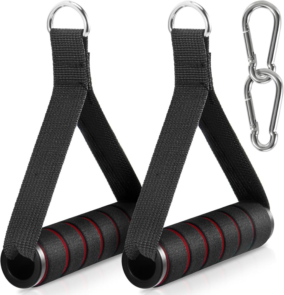 2 Pack Upgraded Exercise Handles, Gym Handle Equipment for Cable Machine Attachm