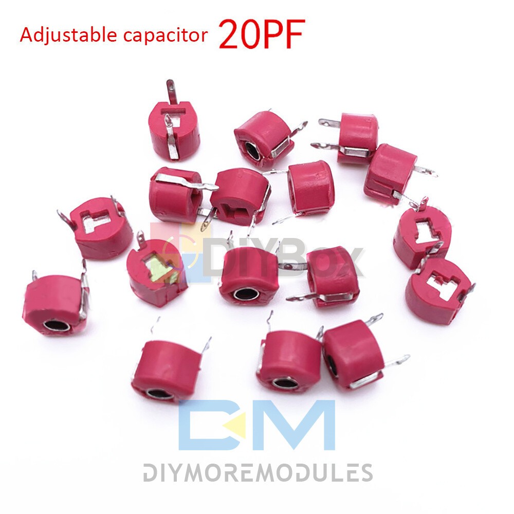 10/100PCS Ceramic Trimmer Capacitors 6mm Adjustable Variable Capacitor 3-120pF