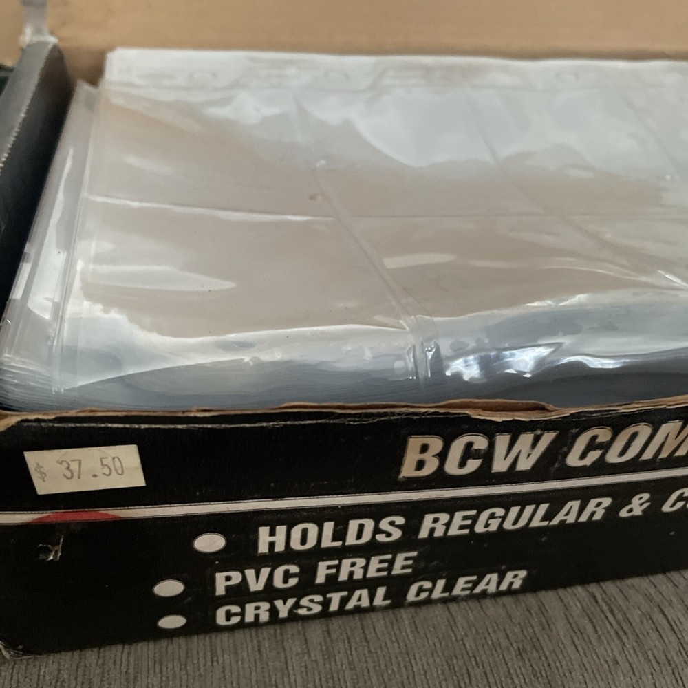 Two Vintage Boxes Of BCW Comic Pages