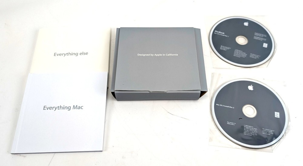 IMac OS X & Application Install DVD Leopard OS Version 10.5.2 Decals And Book