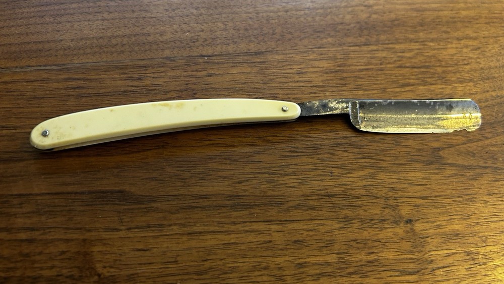Vintage Bone Handle Straight Razor