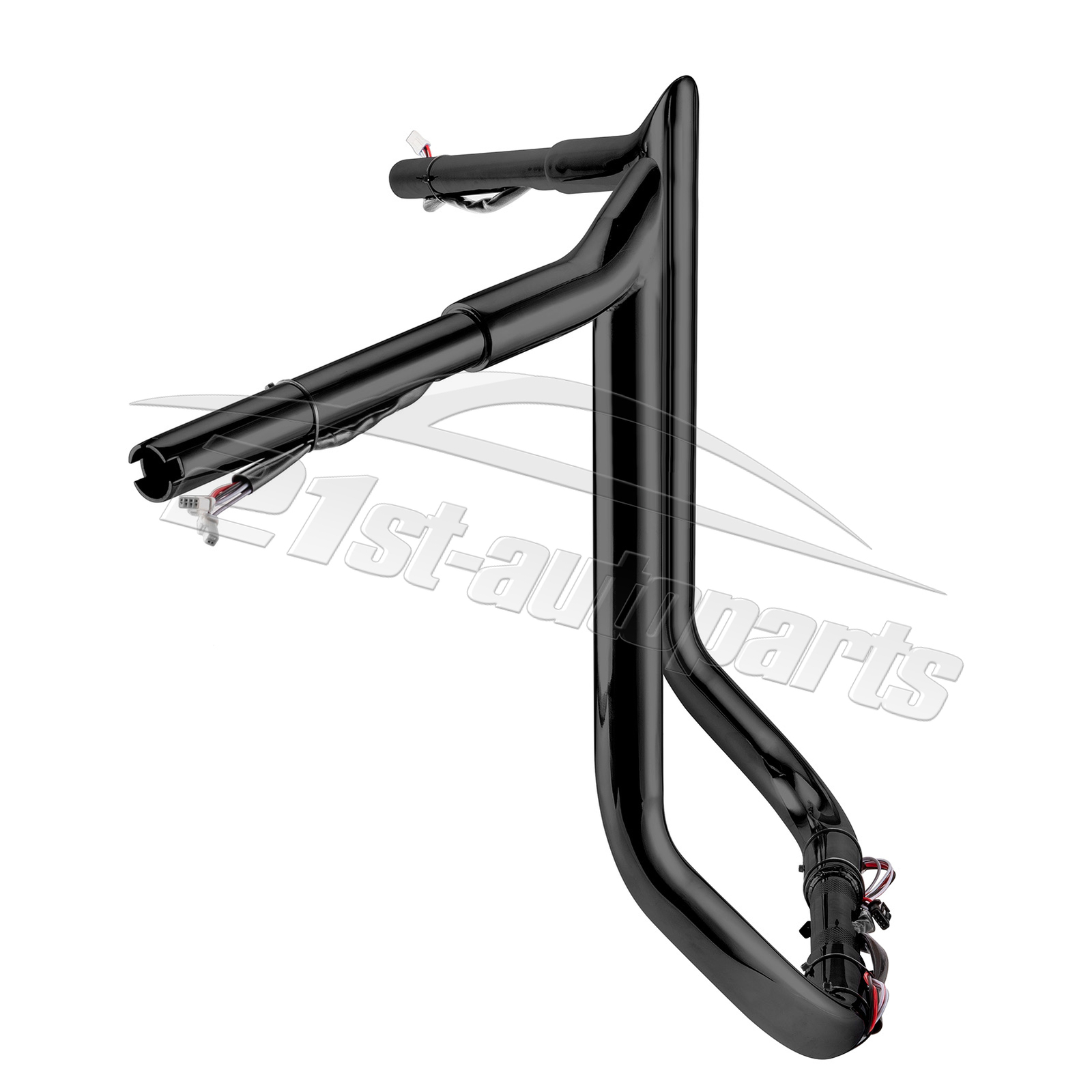 Gloss Black 14" Pre-Wired Meathook Handlebars For Harley Electra Glide 2014-2023