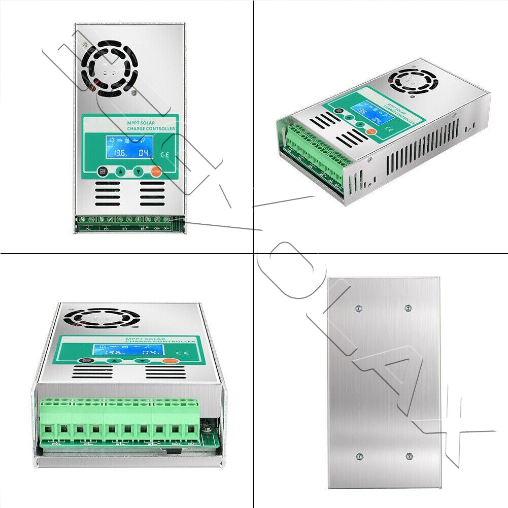 US STOCK 60AMP MPPT Solar Charge Controller 12V 24V 36V 48V DC Battery Regulator