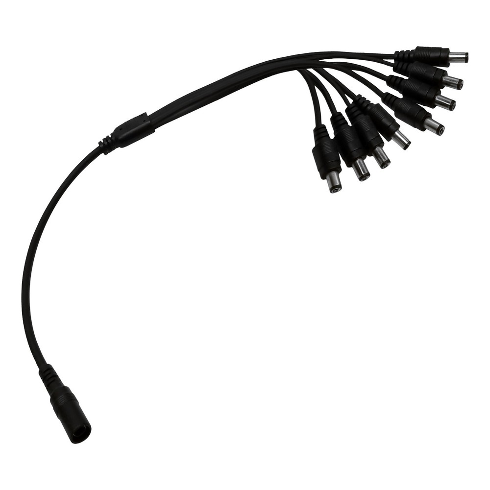 3 Pack - 8 Way Channel DC Power Splitter Adapter Cable for CCTV Security Camera