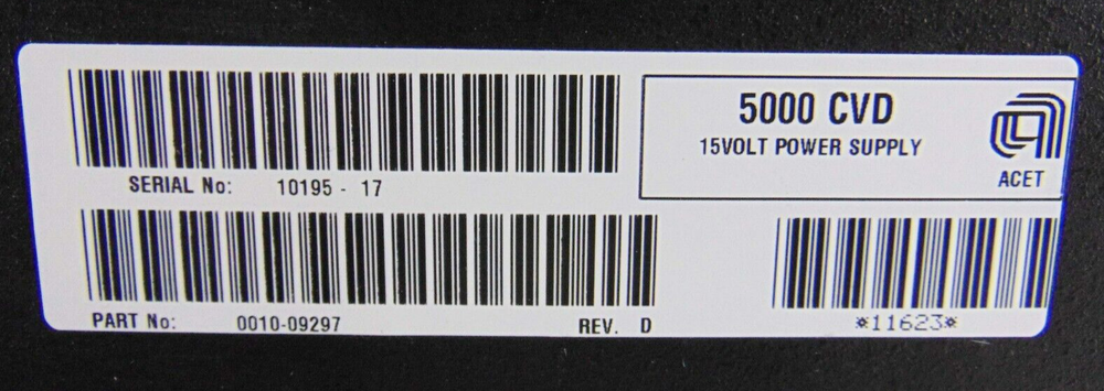 AMAT Applied Materials 0010-09297 5000 CVD 15Volt Power Supply *untested