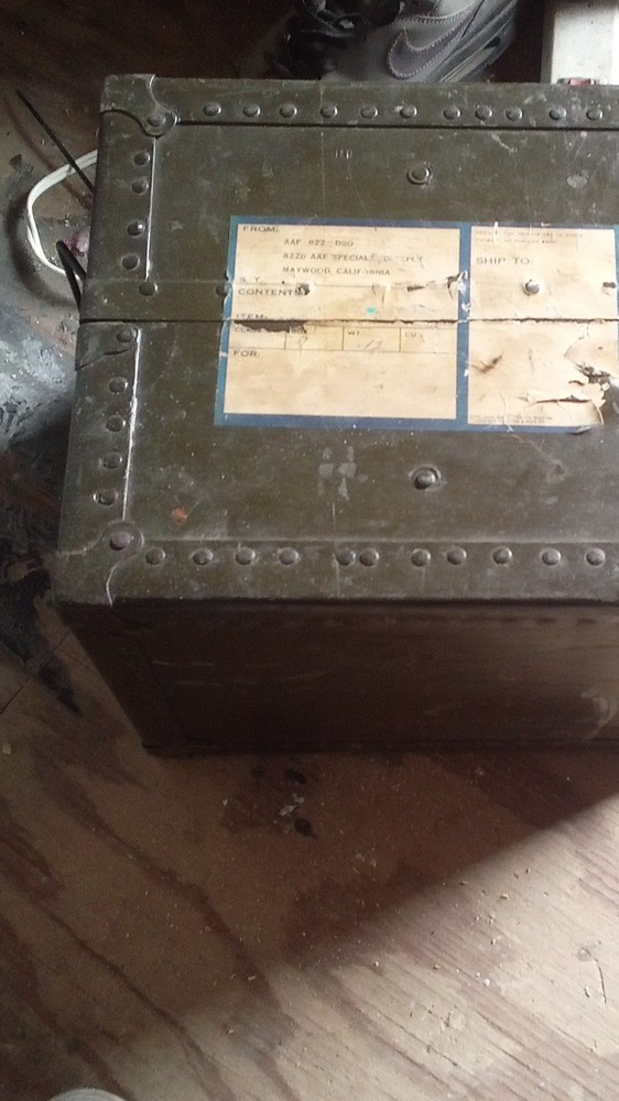 USAAF Maintenance Data Box Air Service Command Wright-Patterson Field Ohio