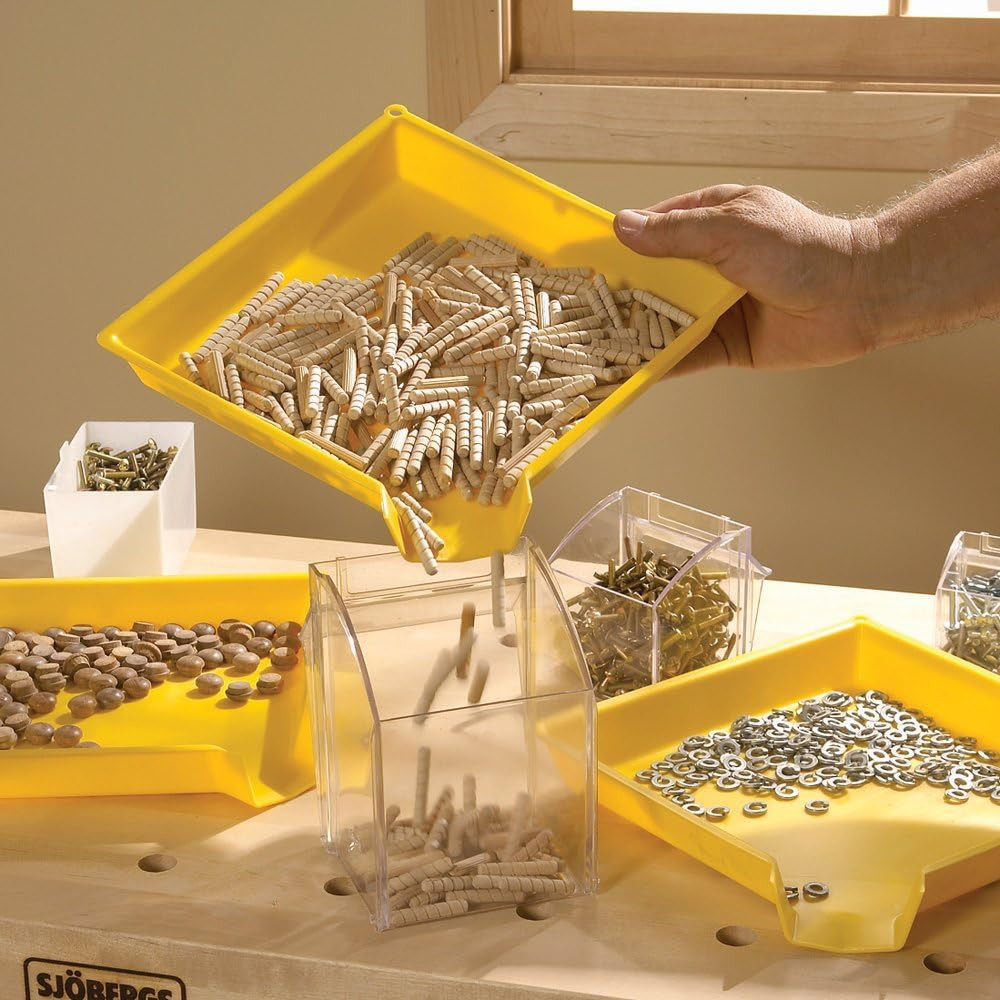 Easy Sorter Funnel Tray - Durable Rectangular Quick Sorting Tray for All Kinds o