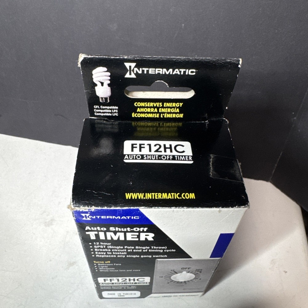 Intermatic FF12HC Auto Shut-Off Timer FNFP