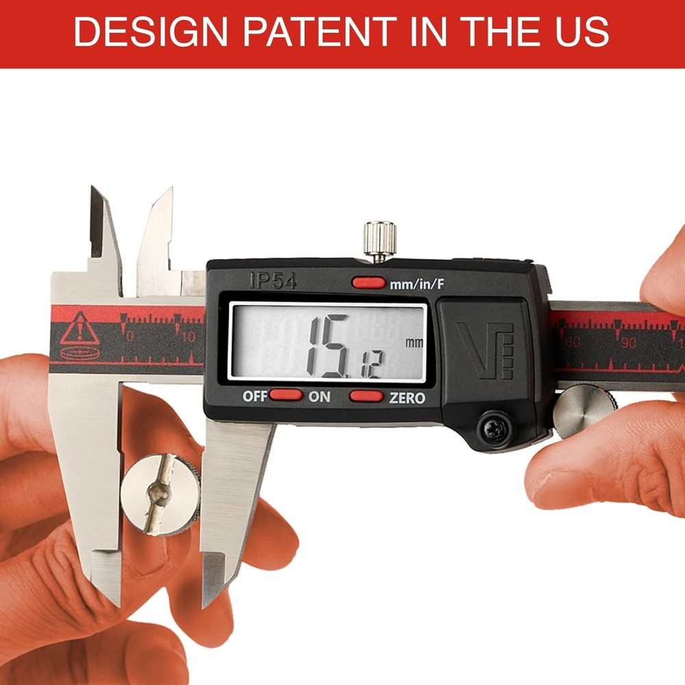 Stainless Steel Digital Caliper - Waterproof, RS232 Data Transfer Enabled