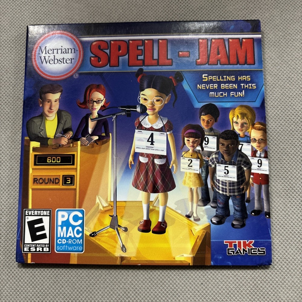 Merriam-Webster Spell Jam PC CD Rom 2009 Word Spelling