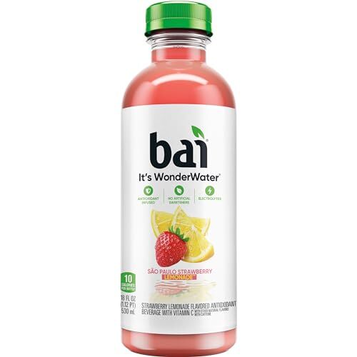 Antioxidant Infused Water Beverage São Paulo Strawberry Lemonade with Vitamin...