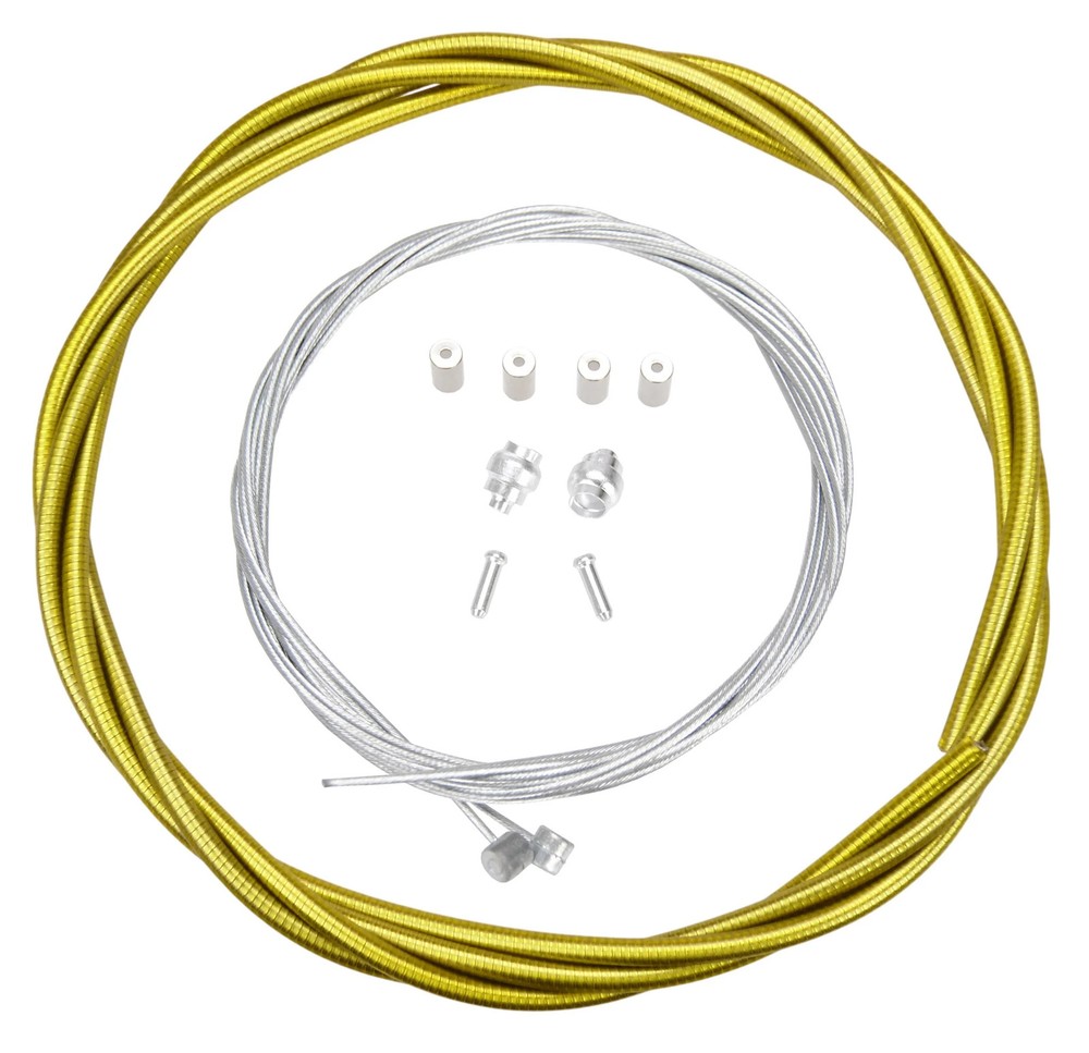 Basic Bicycle Brake Cable Kit for BMX/MTB - CLEAR YELLOW