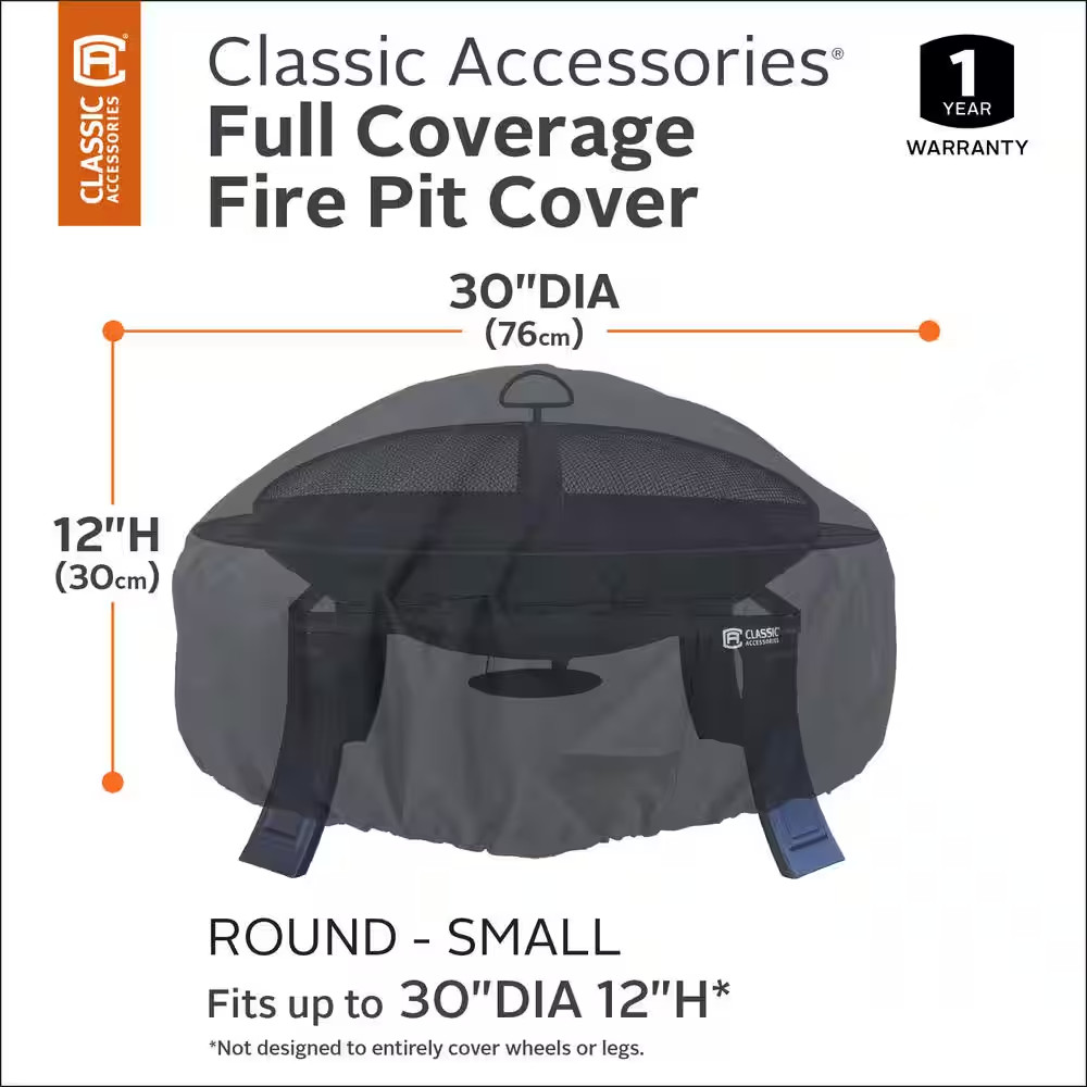 Small round Full Coverage Fire Pit Cover